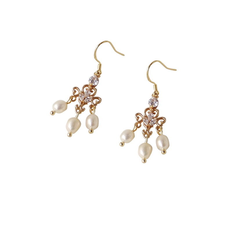 天然淡水珍珠耳环复古文艺宫廷风耳坠925银针民族服饰品耳钩耳饰,淘宝优惠券,粉丝福利购,淘宝优惠卷