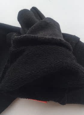 95%美利奴羊毛针织内毛圈薄款分指秋冬季护手内胆5~10岁儿童手套