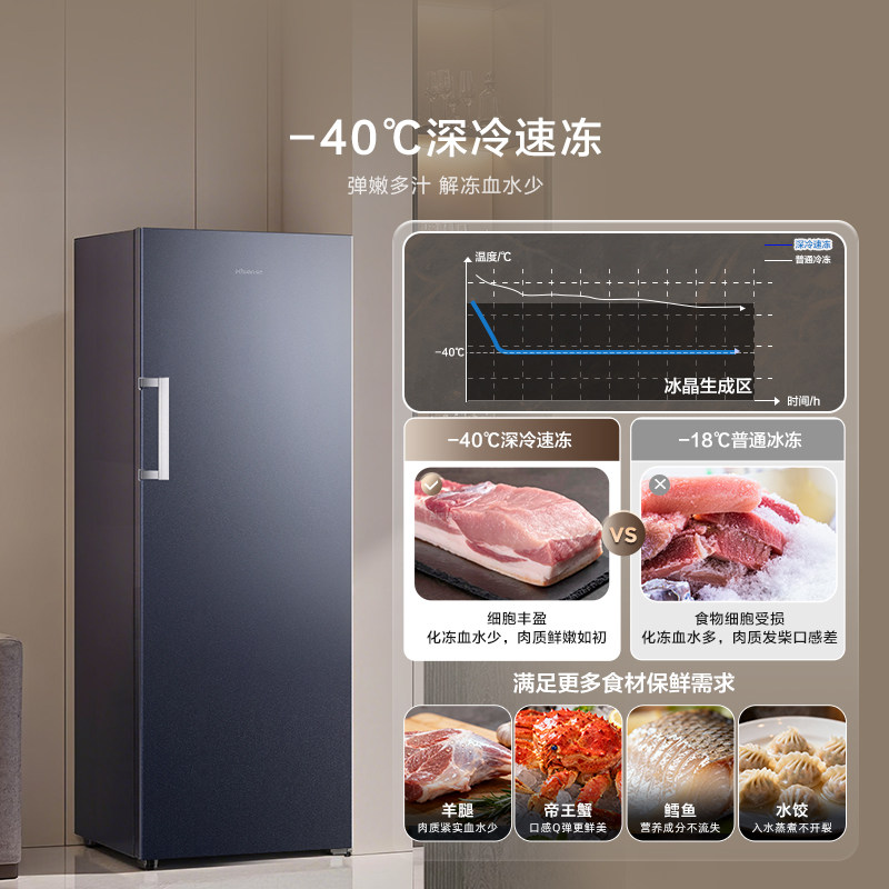 海信大薄荷290升冰柜立式变频家用冷柜风冷无霜母乳冷藏冷冻节能,淘宝优惠券,粉丝福利购,淘宝优惠卷