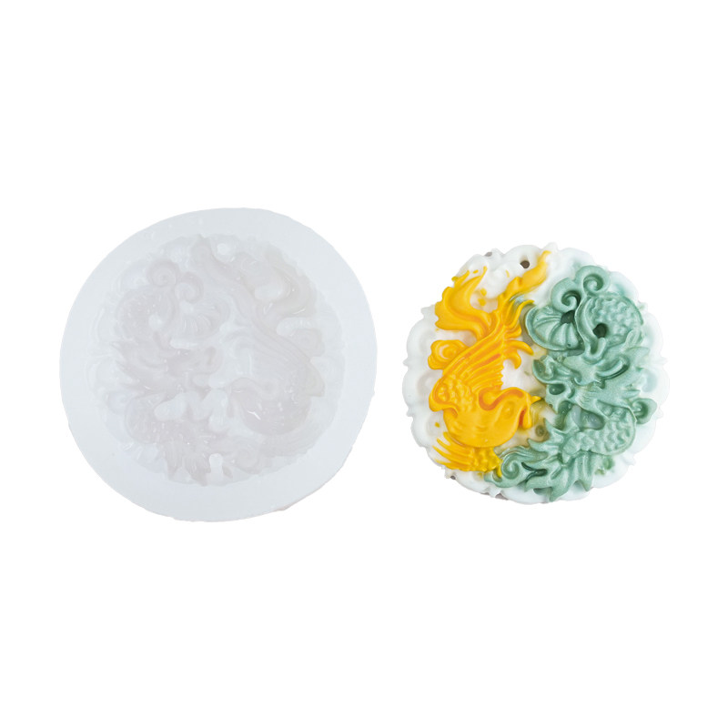 中式玉佩挂牌硅胶模具 diy龙凤玉佩香薰挂件衣橱车载扩香石蜡烛,淘宝优惠券,粉丝福利购,淘宝优惠卷