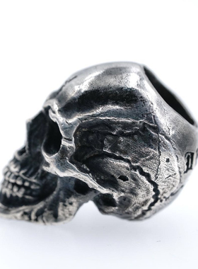 欲望车间专属男手工纯银骷髅吊坠