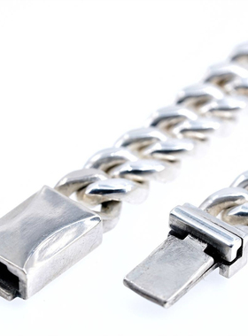 欲望车间专属简约情侣插片银手链