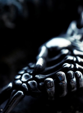 渡鸦原创暗黑魔鬼的交易纯银项链