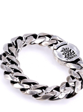 欲望车间专属欧美厚重插片银手链