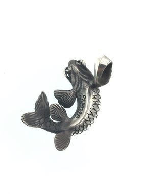 渡鸦原创年年有余锦鲤纯银吊坠