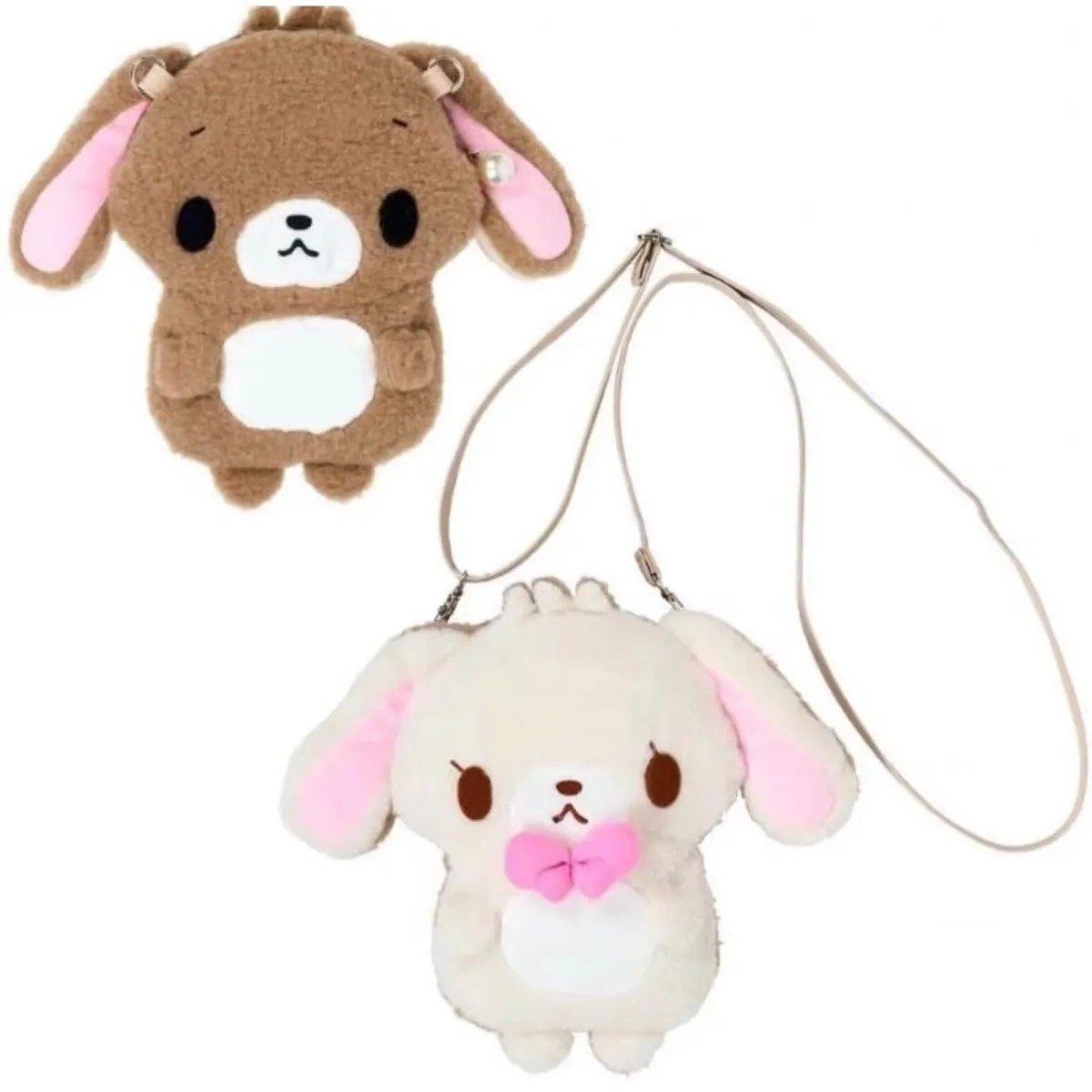 日系可爱三丽鸥蜜糖邦尼平成公仔焦糖兔挂包毛绒包单肩斜挎包小包,淘宝优惠券,粉丝福利购,淘宝优惠卷