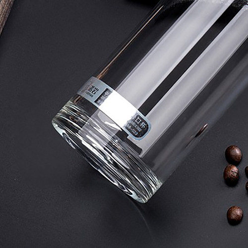 诺岩玻璃杯 杯子女学生韩版 水杯玻璃杯子家用泡茶杯便携韩国可爱 - 图0