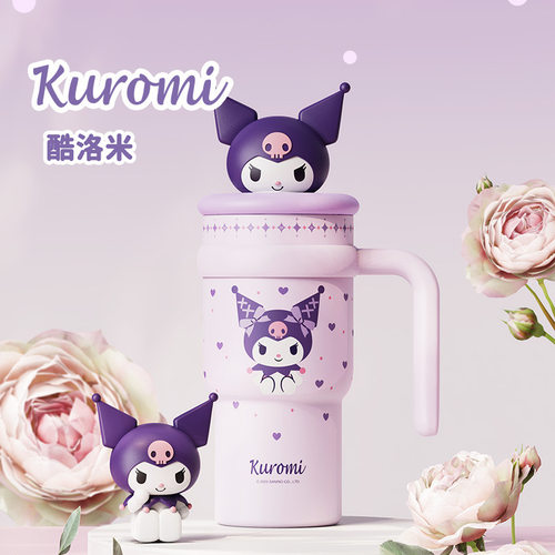 三丽鸥hellokitty保温杯喝水杯大容量带吸管水杯女生高颜值冰霸杯 - 图3