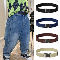 Childrens belt Boysgirls adjustable tightness pants with primary and middle school students military training camp belts to collect waist deities