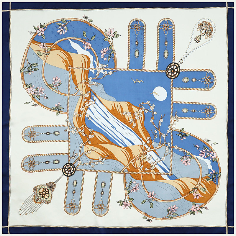 送长辈礼物真丝丝巾女高级感桑蚕丝大方巾时尚领巾披肩围巾礼盒装,淘宝优惠券,粉丝福利购,淘宝优惠卷