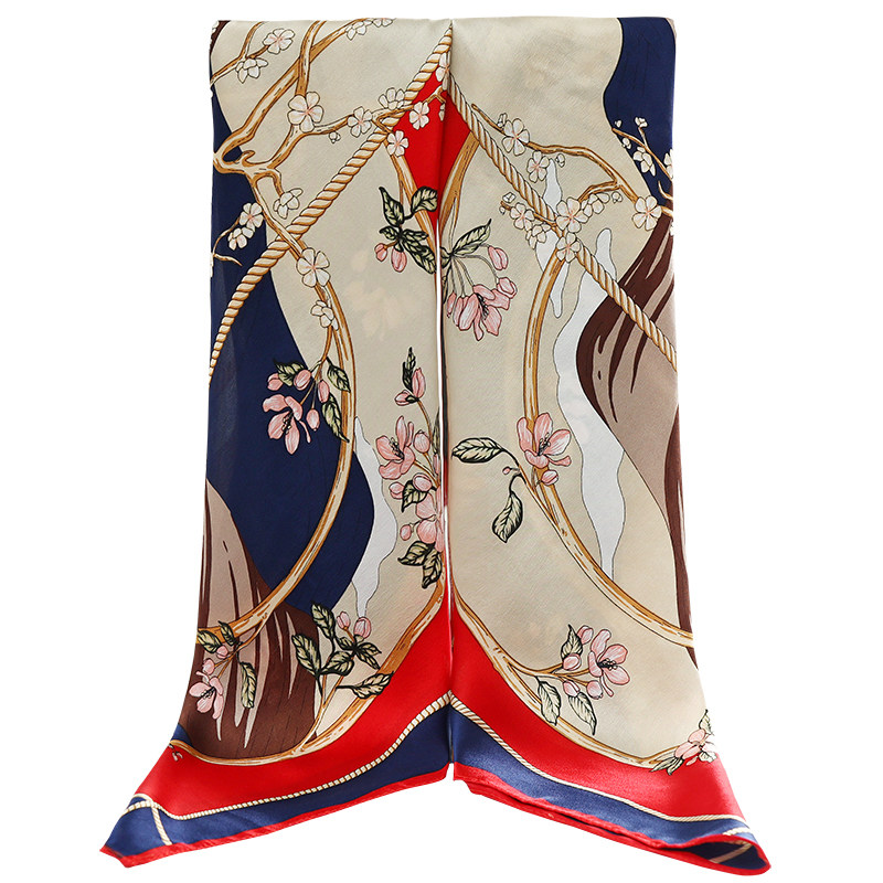 送长辈礼物真丝丝巾女高级感桑蚕丝大方巾时尚领巾披肩围巾礼盒装,淘宝优惠券,粉丝福利购,淘宝优惠卷