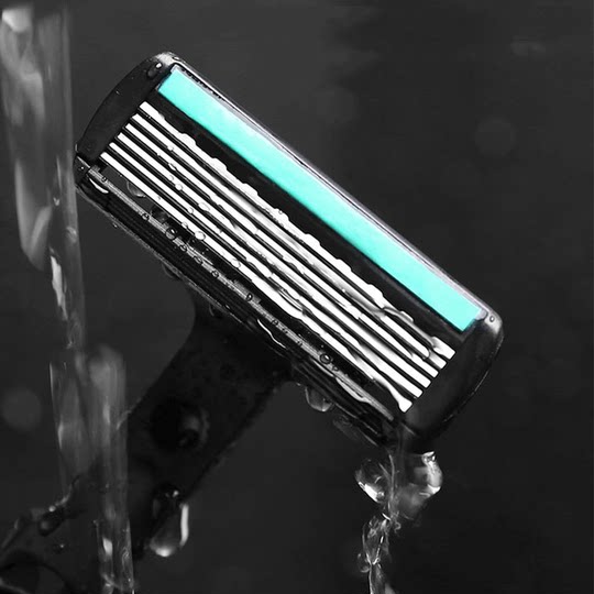 Imported blade 6-layer manual razor men's razor six-blade shaving head shaving head