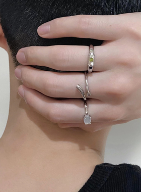 中性风小众日常百搭开口戒