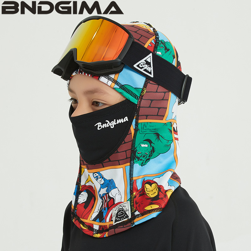 BNDGIMA儿童滑雪头套男女童冬季户外面罩V脸防风帽保暖骑行护脸潮多图4