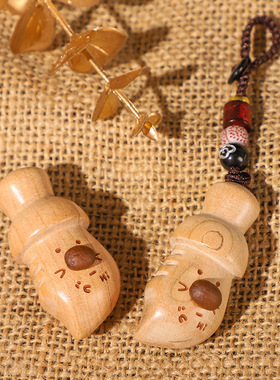 桃木咖啡豆肥刀斧挂件