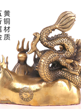 火龙摆件黄铜化解厨房工艺