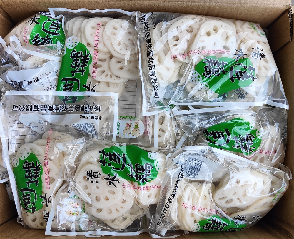 5包*1斤清水藕片莲藕麻辣烫串串凉拌冒菜火锅关东煮串串食材5斤装 - 图3