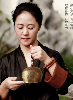 山百集紫铜黄铜禅音梵音颂钵铜磬