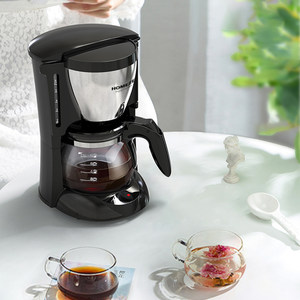 德国HOMEZEST咖啡机小型家用全自动美式煮咖啡壶一体滴漏式煮茶器