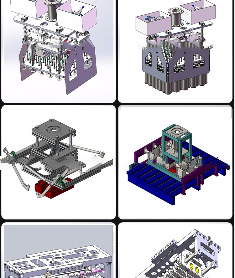 25套机械手夹具图纸 码垛 机器人 装箱机械臂抓手 SolidWorks模型 - 图1