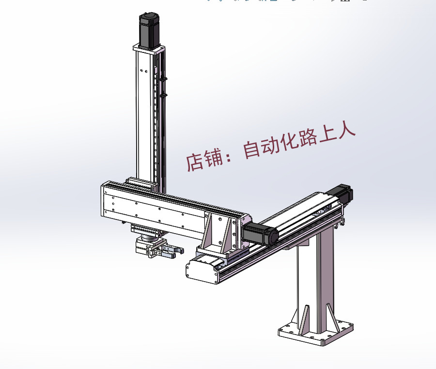 XYZ坐标型桁架机械手模组三轴滑台三轴机器人3d全套图纸 - 图2