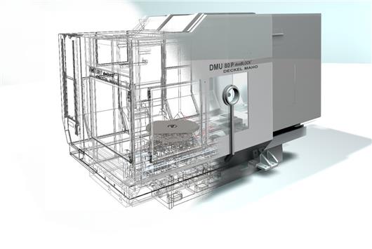 德玛吉机床dmu80p德玛吉五轴加工中心3D机械 三维模型 proe设计 - 图1