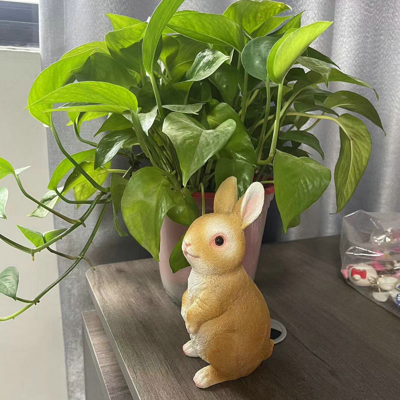 创意卡通可爱情侣兔子摆件庭院阳台户外小兔家居桌面造景动物装饰,淘宝优惠券,粉丝福利购,淘宝优惠卷