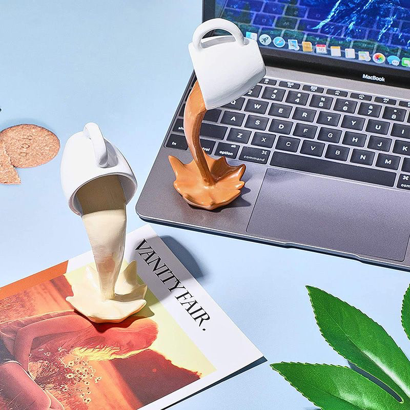 跨境悬浮马克杯流水咖啡杯家居树脂摆件马克杯咖啡杯装饰品摆件,淘宝优惠券,粉丝福利购,淘宝优惠卷