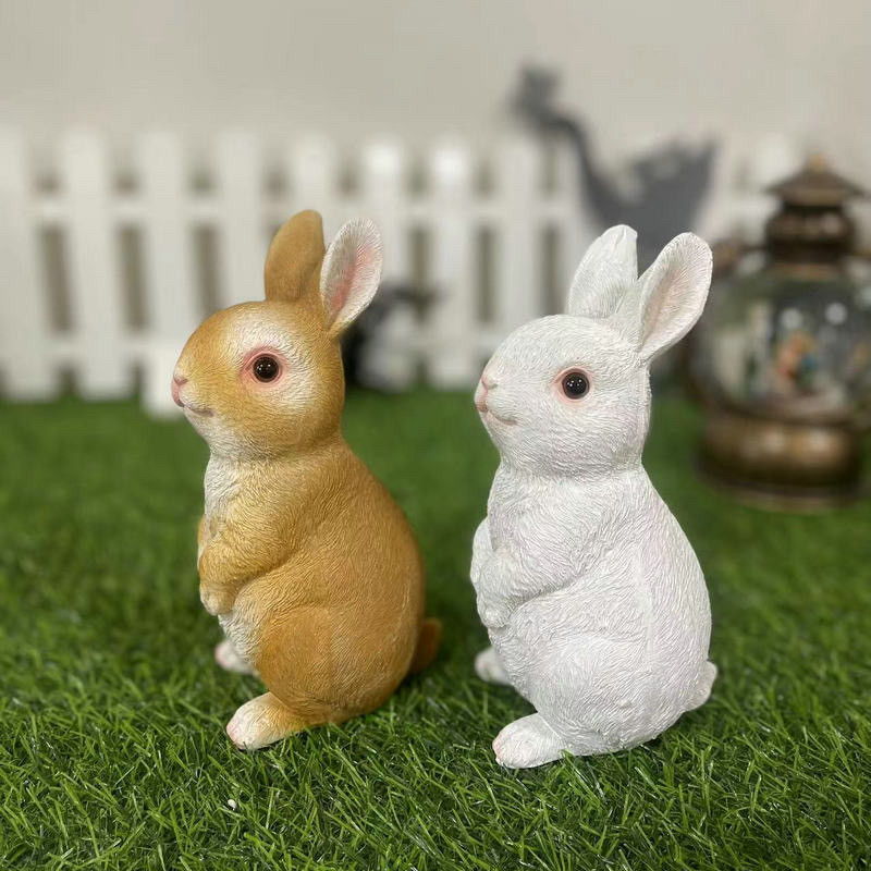 创意卡通可爱情侣兔子摆件庭院阳台户外小兔家居桌面造景动物装饰,淘宝优惠券,粉丝福利购,淘宝优惠卷