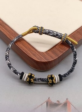 敦煌飞天配色桃花结半成品手绳