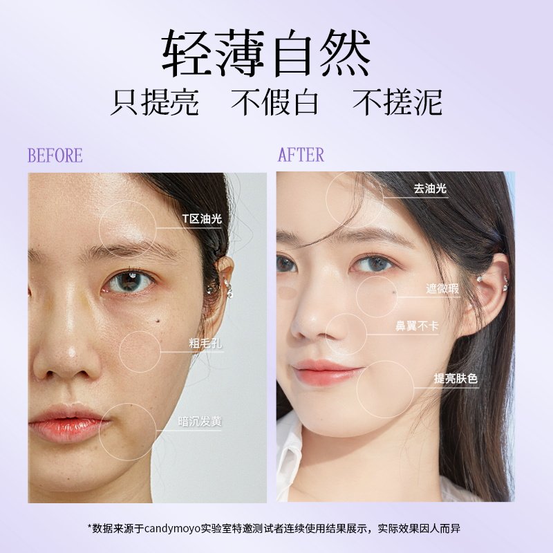 CandyMoyo云朵素颜霜懒人霜裸妆女遮瑕持久不脱妆旗舰店官方正品,淘宝优惠券,粉丝福利购,淘宝优惠卷