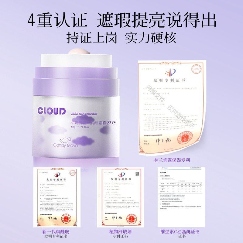 CandyMoyo云朵素颜霜懒人霜裸妆女遮瑕持久不脱妆旗舰店官方正品,淘宝优惠券,粉丝福利购,淘宝优惠卷