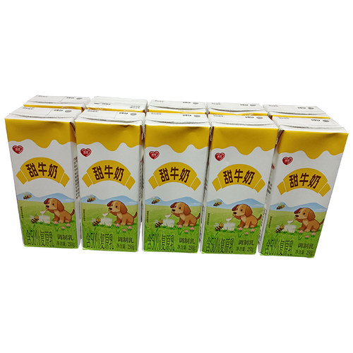 顺恩甜牛奶整箱12盒x250早餐营养美味甜品全脂牛乳新日期厂价包邮 - 图2