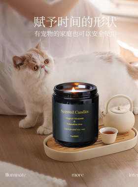 精油香薰蜡烛氛围感家居装饰摆件无烟大豆蜡小众高级香氛伴手