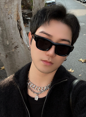 猫眼大框联名款复古老钱风墨镜