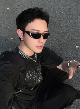 复古y2k网红街拍运动户外太阳镜