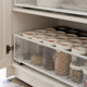 New grid storage basket cabinet storage basket debris storage basket custom kitchen wardrobe drawer track pull basket