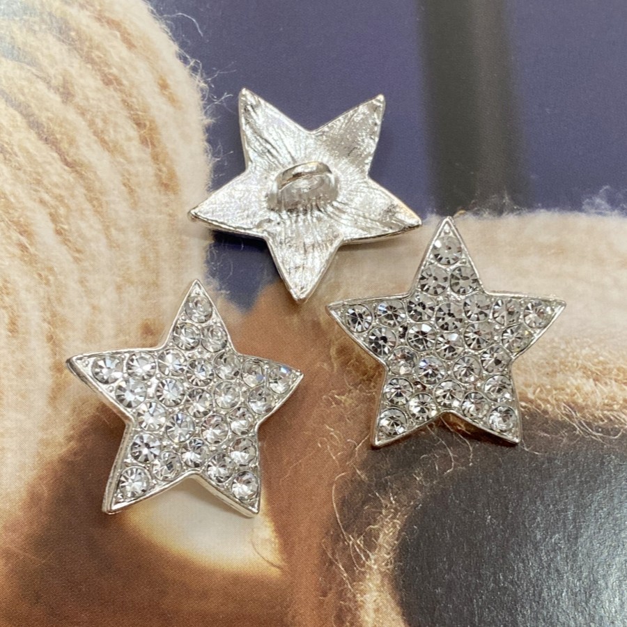 五角星金属镶钻纽扣小香风扣子西装外套装饰扣子针织开衫衬衣钮扣,淘宝优惠券,粉丝福利购,淘宝优惠卷