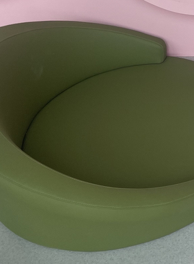 简约现在家居落地窗阳台木质皮套座椅商场休闲区凳子设计饰品摆件