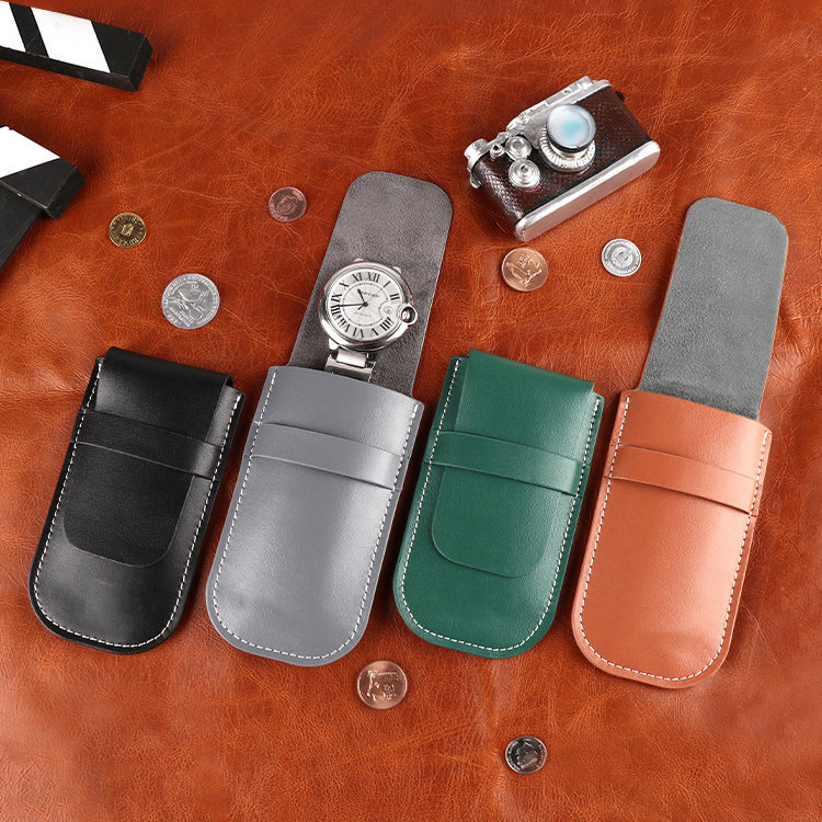 高档皮质手表收纳盒便携出差旅行真软皮腕表机械表收纳包首饰盒,淘宝优惠券,粉丝福利购,淘宝优惠卷