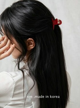 韩国进口France小金标甜美醋酸抓夹女小号后脑勺半扎碎发刘海头饰