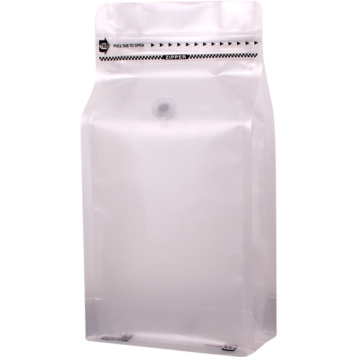 巨得包装单向气阀咖啡豆袋子10只透明磨砂八边封自立袋咖啡包装袋 - 图3