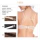 Invisible bra anti-slip buckle chest adjustable cross