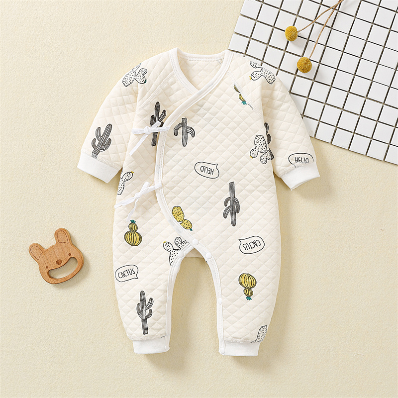 早产儿婴儿小衣服48cm新生婴儿儿衣服小码早产婴儿衣服秋冬连体衣 - 图0