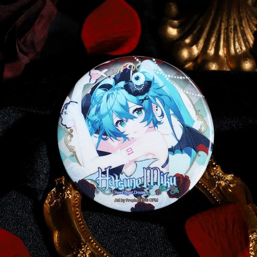 正版 初音未来MIKU 恬夜影饴梦 光栅变化徽章吧唧动漫周边官谷 - 图0