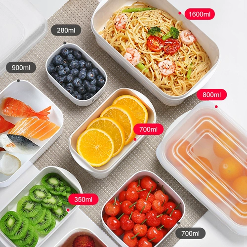 Япония импортированная коробка для хранения холодильника Yamada Fresh -Heparting Special Food Grade Микроволновое обогрев