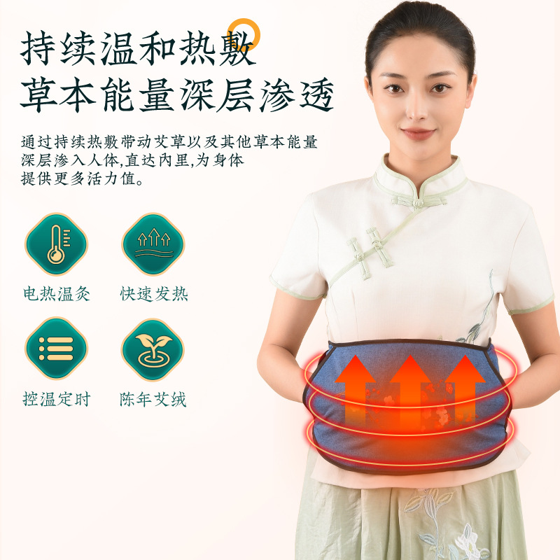 电加热艾灸宝热敷全身家用腹肚子暖护腰间盘部膝盖无烟热敷腰疼痛