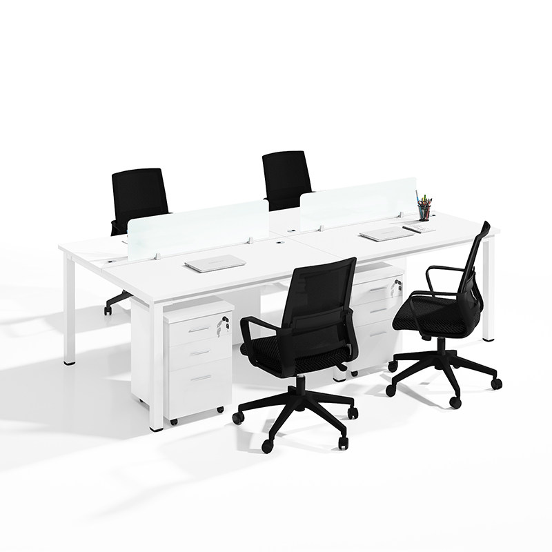 职员办公家具电脑桌椅组合员工卡位简约现代4人6人双人工位桌包邮