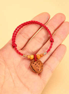 手工平安一生挂床头桃篮