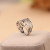 Zichan S925 sterling silver hollow pattern silver jewelry ring